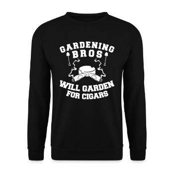 Hobby Gardener Garden Garden Brother - Unisex Sweatshirt - black - Front - Alina (178cm) & Michal (187cm)