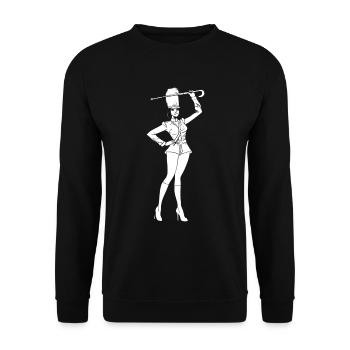 Fan train marching band - Unisex Sweatshirt - black - Front - Alina (178cm) & Michal (187cm)