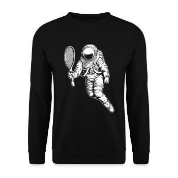 Badminton Federball - Unisex Pullover - Schwarz - Vorne - Alina (178cm) & Michal (187cm)