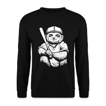 Faultier - Unisex Pullover - Schwarz - Vorne - Alina (178cm) & Michal (187cm)