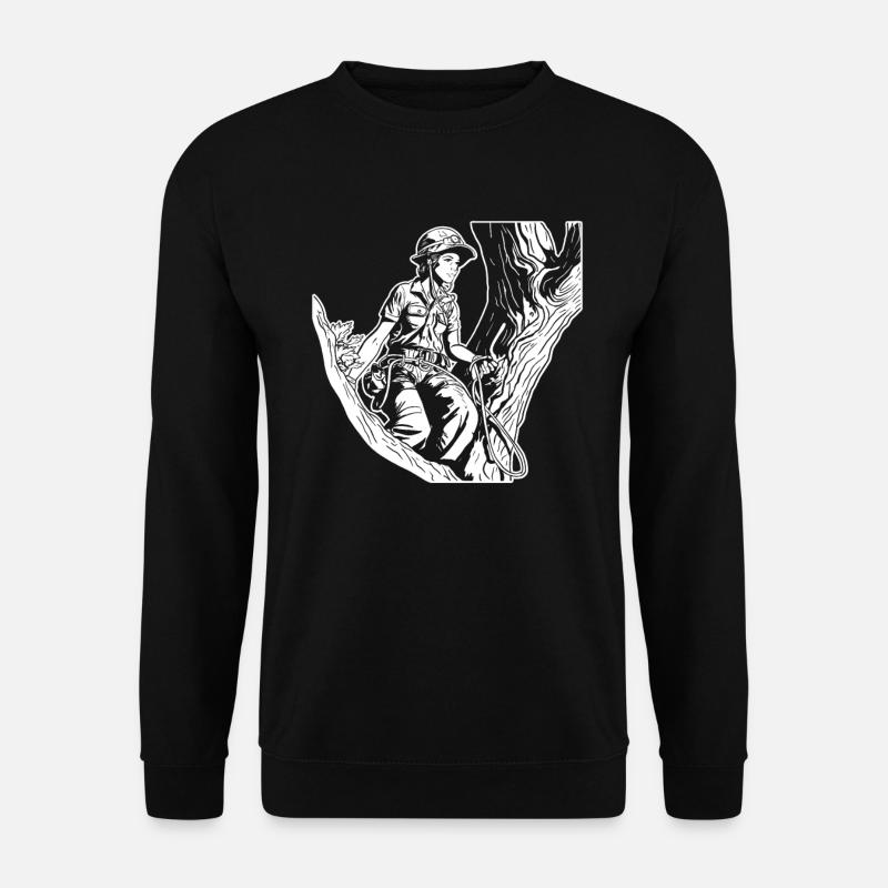 Baumpfleger Baumkletterer Arborist - Unisex Pullover - Schwarz