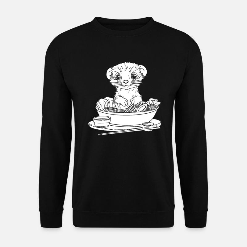 Ferret polecat - Unisex Sweatshirt - black