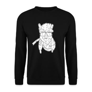 Indoor Skydiving - Unisex Sweatshirt - black - Front - Alina (178cm) & Michal (187cm)
