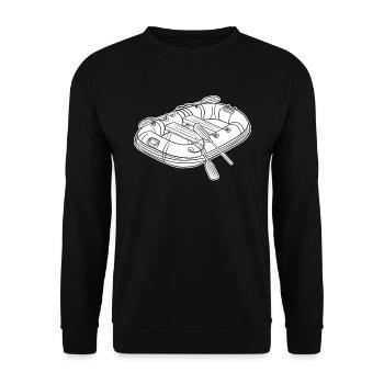 Rafting - Sweat-shirt Unisexe - noir - Devant - Alina (178cm) & Michal (187cm)
