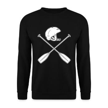 Rafting - Unisex Sweatshirt - black - Front - Alina (178cm) & Michal (187cm)