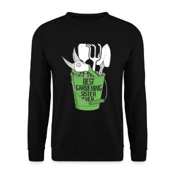 Jardinier amateur Jardinier Sœur - Sweat-shirt Unisexe - noir - Devant - Alina (178cm) & Michal (187cm)