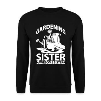 Jardinier amateur jardinier jardinier - Sweat-shirt Unisexe - noir - Devant - Alina (178cm) & Michal (187cm)