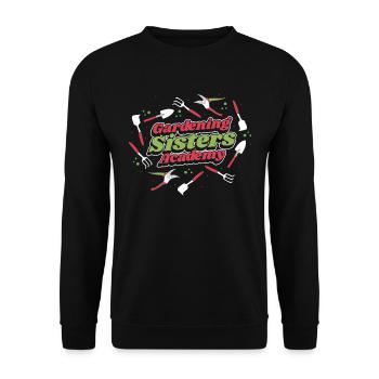Amateur gardener garden horticultural sister - Unisex Sweatshirt - black - Front - Alina (178cm) & Michal (187cm)