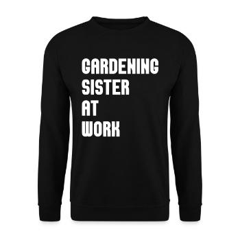 Jardinier amateur jardinier jardinier - Sweat-shirt Unisexe - noir - Devant - Alina (178cm) & Michal (187cm)