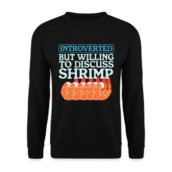 Crab Shrimp Crab Crab Lover Gift - Unisex Sweatshirt - black - Front - Alina (178cm) & Michal (187cm)