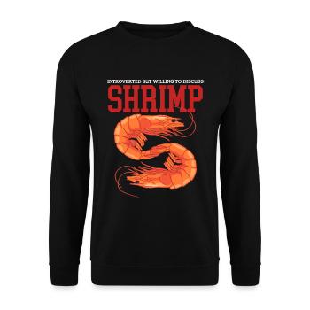 Crab Crab Lover Shrimp Crab Gift - Unisex Sweatshirt - black - Front - Alina (178cm) & Michal (187cm)