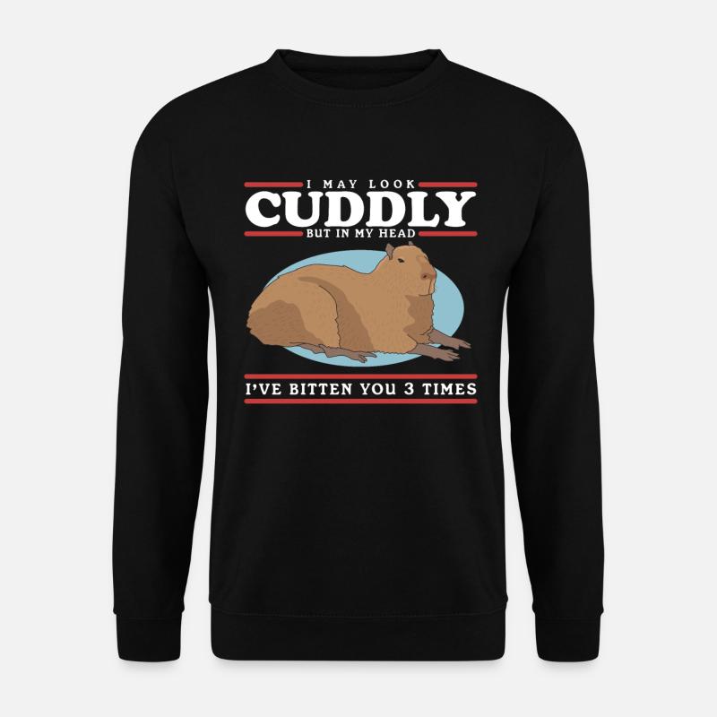 Capybara Capybara Capybaras Gift - Unisex Sweatshirt - black