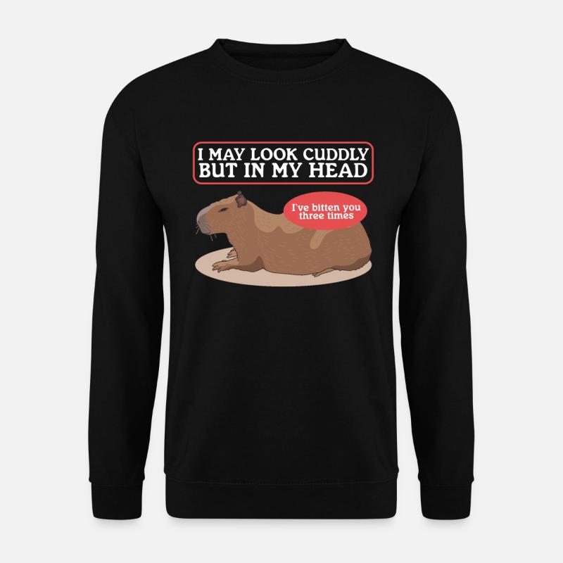 Capybara Capybara Capybaras Gift - Unisex Sweatshirt - black