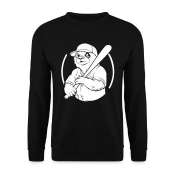 Faultier - Unisex Pullover - Schwarz - Vorne - Alina (178cm) & Michal (187cm)