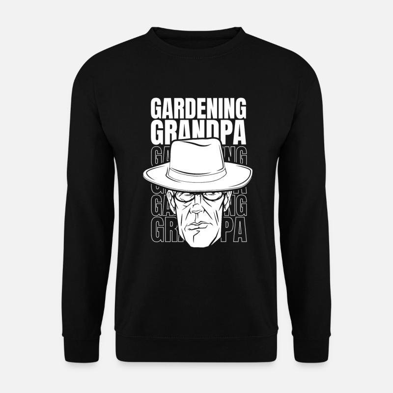 Hobbygärtner Garten Garten Opa - Unisex Pullover - Schwarz