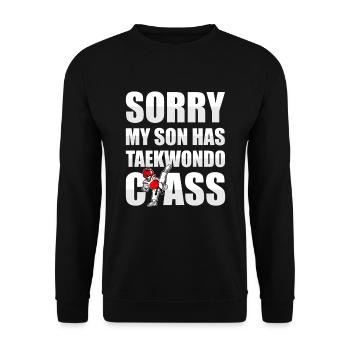 Taekwondo Père Taekwondo - Sweat-shirt Unisexe - noir - Devant - Alina (178cm) & Michal (187cm)