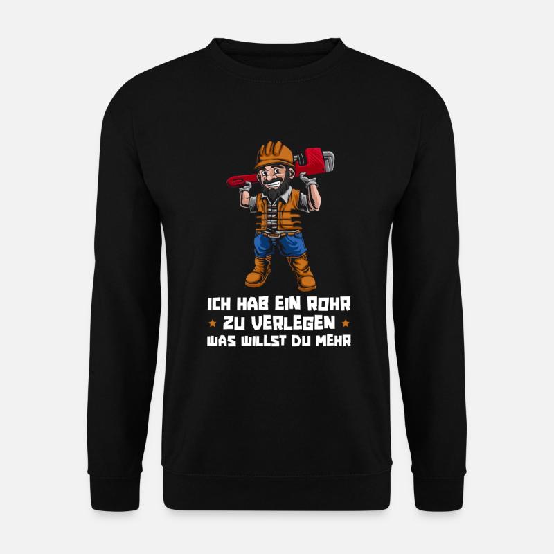 Pipeline builder Witzig - Unisex Sweatshirt - black