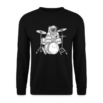 Batterie Batteur Batteur - Sweat-shirt Unisexe - noir - Devant - Alina (178cm) & Michal (187cm)