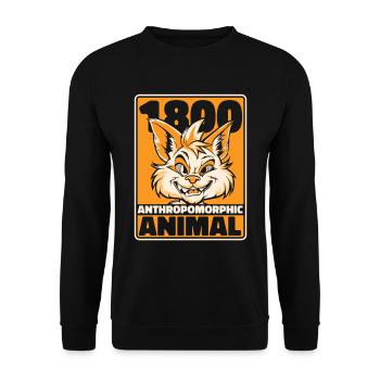 Furry Fandom Fursuits Funny - Unisex Sweatshirt - black - Front - Alina (178cm) & Michal (187cm)