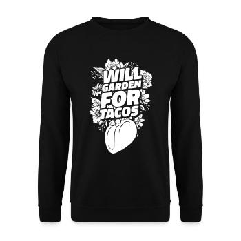 Tacos de jardin Hobby Gardener - Sweat-shirt Unisexe - noir - Devant - Alina (178cm) & Michal (187cm)