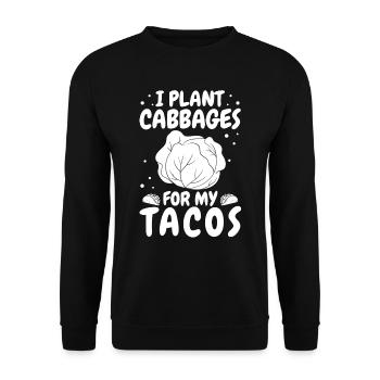 Tacos de jardin Hobby Gardener - Sweat-shirt Unisexe - noir - Devant - Alina (178cm) & Michal (187cm)