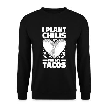 Tacos de jardin Hobby Gardener - Sweat-shirt Unisexe - noir - Devant - Alina (178cm) & Michal (187cm)