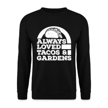 Tacos de jardin Hobby Gardener - Sweat-shirt Unisexe - noir - Devant - Alina (178cm) & Michal (187cm)