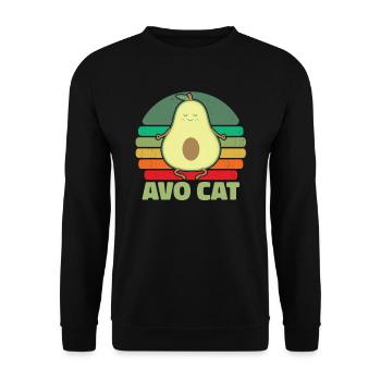 Hobby Gardener Garden Avocado Garden Cat - Sweat-shirt Unisexe - noir - Devant - Alina (178cm) & Michal (187cm)