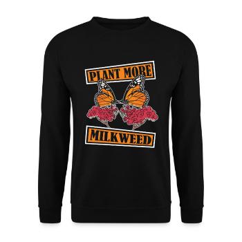 Amateur gardener garden Monarch - Unisex Sweatshirt - black - Front - Alina (178cm) & Michal (187cm)