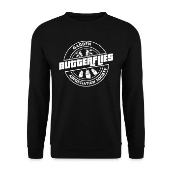 Hobby gardeners garden garden butterflies - Unisex Sweatshirt - black - Front - Alina (178cm) & Michal (187cm)