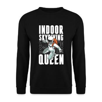 Indoor Skydiving Cool Indoor Fallschirmspringen - Unisex Sweatshirt - black - Front - Alina (178cm) & Michal (187cm)