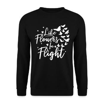 Hobby gardeners garden garden butterflies - Unisex Sweatshirt - black - Front - Alina (178cm) & Michal (187cm)
