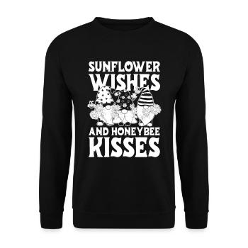Jardinier amateur jardin abeilles de jardin - Sweat-shirt Unisexe - noir - Devant - Alina (178cm) & Michal (187cm)