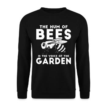 Jardinier amateur jardin abeilles de jardin - Sweat-shirt Unisexe - noir - Devant - Alina (178cm) & Michal (187cm)