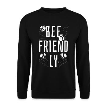 Jardinier amateur jardin abeilles de jardin - Sweat-shirt Unisexe - noir - Devant - Alina (178cm) & Michal (187cm)
