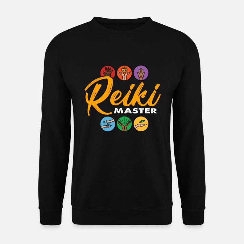 Reiki Master Energy Healing Loves Reiki Treatment - Unisex Pullover - Schwarz