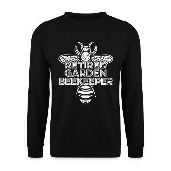 Jardinier amateur jardin abeilles de jardin - Sweat-shirt Unisexe - noir - Devant - Alina (178cm) & Michal (187cm)