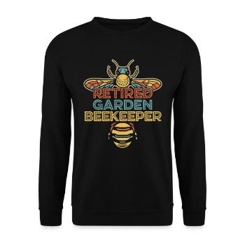 Jardinier amateur jardin abeilles de jardin - Sweat-shirt Unisexe - noir - Devant - Alina (178cm) & Michal (187cm)
