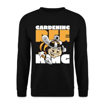 Hobby gardener garden king garden bees - Unisex Sweatshirt - black - Front - Alina (178cm) & Michal (187cm)