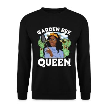 Amateur gardener garden queen garden bees - Unisex Sweatshirt - black - Front - Alina (178cm) & Michal (187cm)