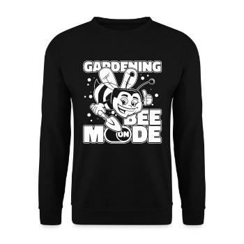 Jardinier amateur jardin abeilles de jardin - Sweat-shirt Unisexe - noir - Devant - Alina (178cm) & Michal (187cm)