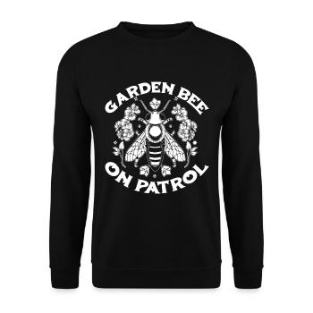 Jardinier amateur jardin abeilles de jardin - Sweat-shirt Unisexe - noir - Devant - Alina (178cm) & Michal (187cm)
