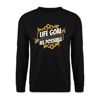 Jardinier amateur jardin abeilles de jardin - Sweat-shirt Unisexe - noir - Devant - Alina (178cm) & Michal (187cm)