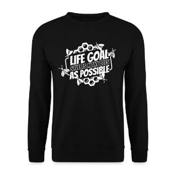 Jardinier amateur jardin abeilles de jardin - Sweat-shirt Unisexe - noir - Devant - Alina (178cm) & Michal (187cm)