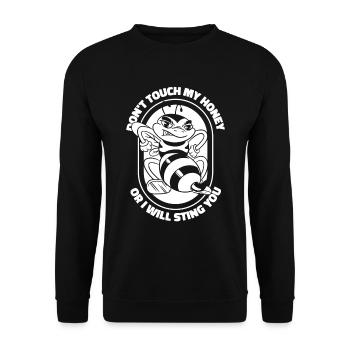 Jardinier amateur jardin abeilles de jardin - Sweat-shirt Unisexe - noir - Devant - Alina (178cm) & Michal (187cm)