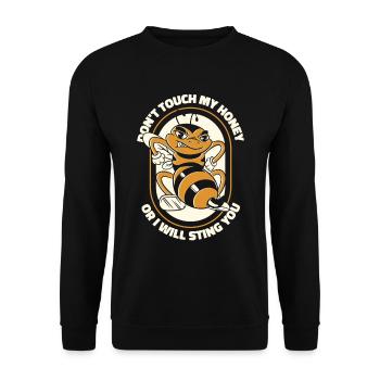 Hobby Gardener Garden Funny Garden Bees - Sweat-shirt Unisexe - noir - Devant - Alina (178cm) & Michal (187cm)