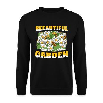 Jardinier amateur jardin abeilles de jardin - Sweat-shirt Unisexe - noir - Devant - Alina (178cm) & Michal (187cm)