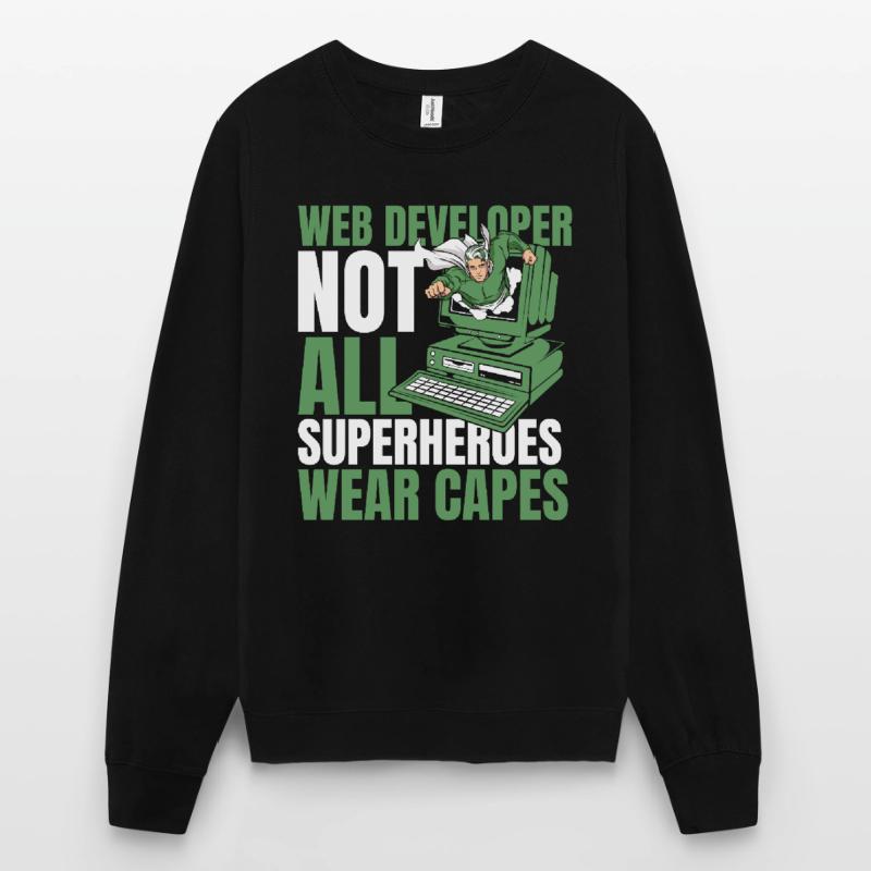 Web Entwickler Webdeveloper Superheld Unisex Pullover