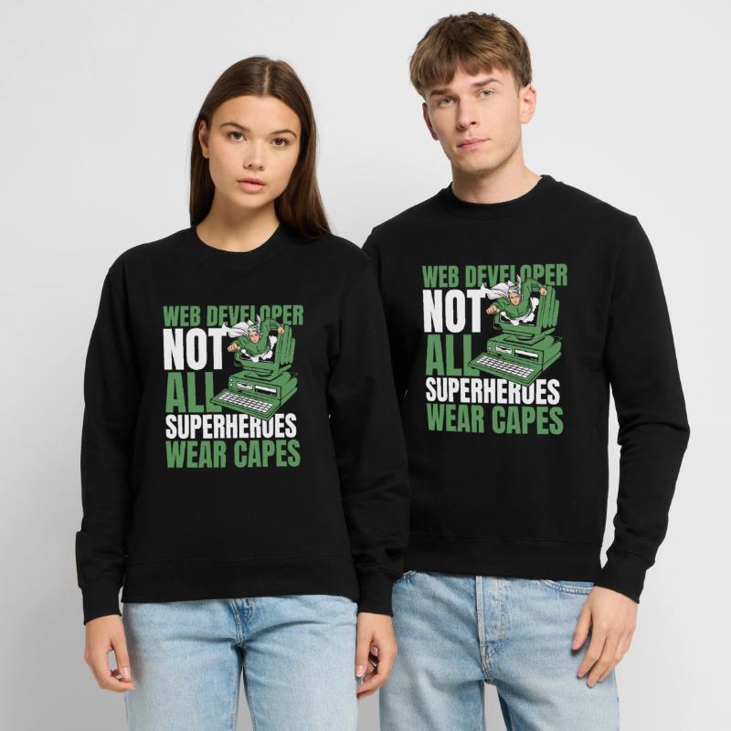 Web Entwickler Webdeveloper Superheld Unisex Pullover