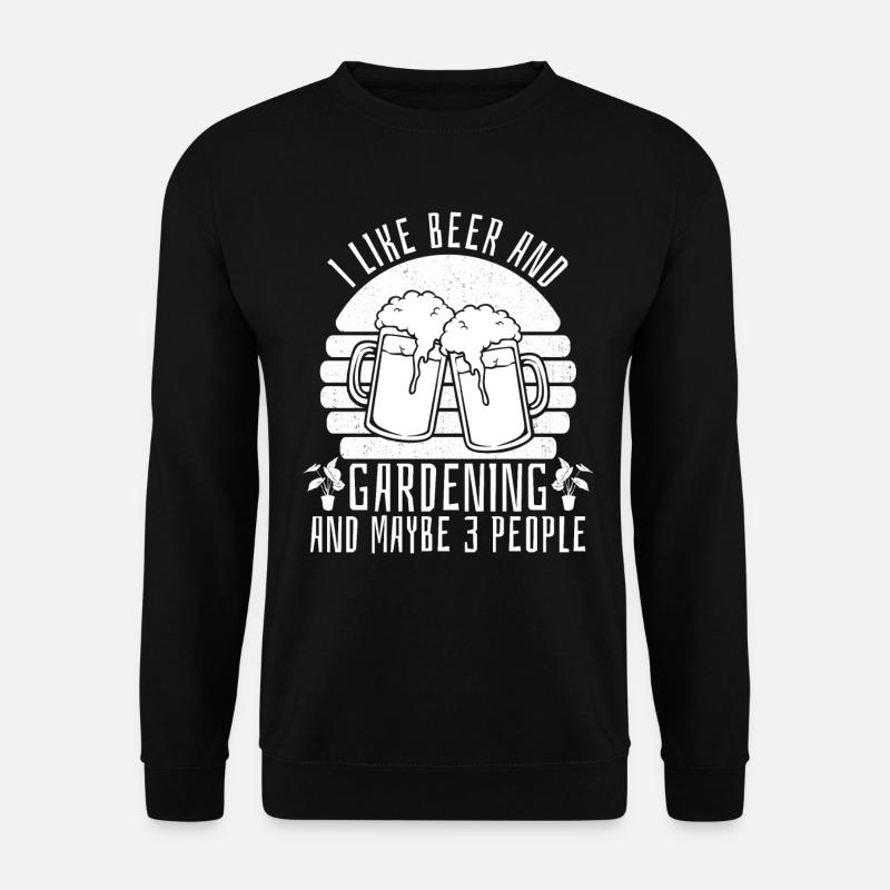 Hobbygärtner Garten Gartenbier - Unisex Pullover - Schwarz